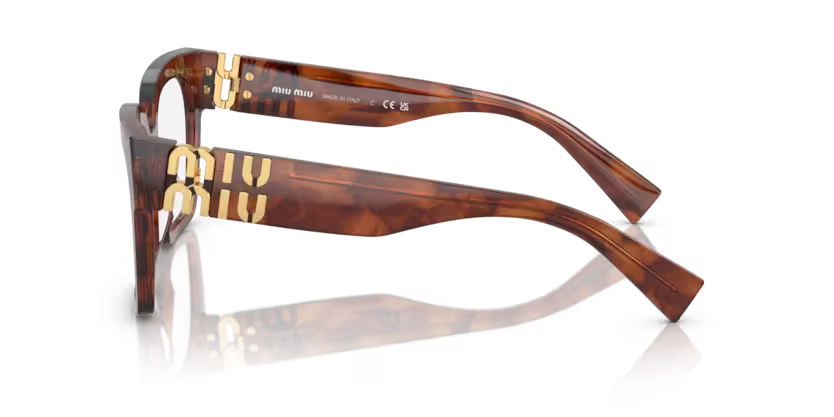 Miu Miu 0MU 04UV - Striped tobacco