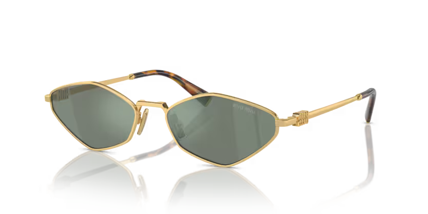 Miu Miu OMU 56ZS - Gold, Green mirror internal silver