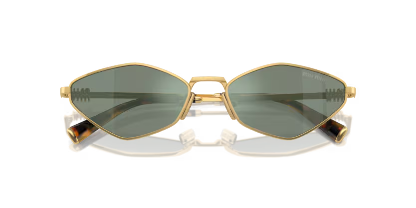 Miu Miu OMU 56ZS - Gold, Green mirror internal silver