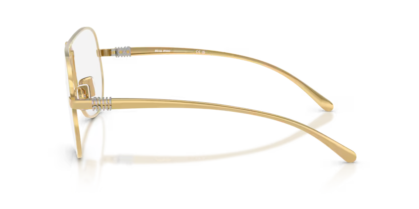 Miu Miu OMU A56S - Gold, Clear blue - violet light filter