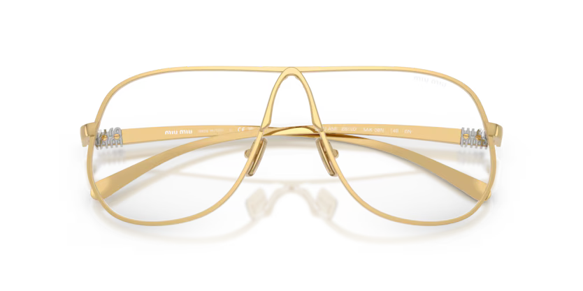 Miu Miu OMU A56S - Gold, Clear blue - violet light filter