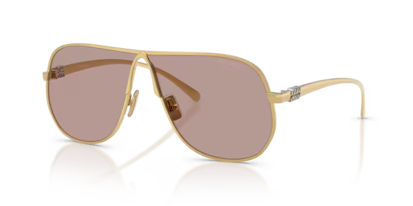 Miu Miu OMU A56S - Gold, Light purple brown