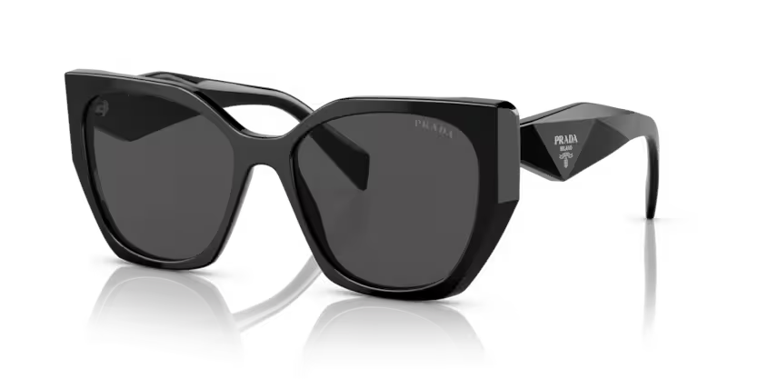 Prada 0PR 19ZS - Black, Dark grey