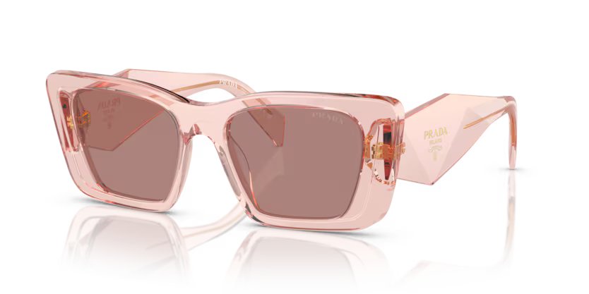 Prada 0PR_08YS - Transparent peach, light brown