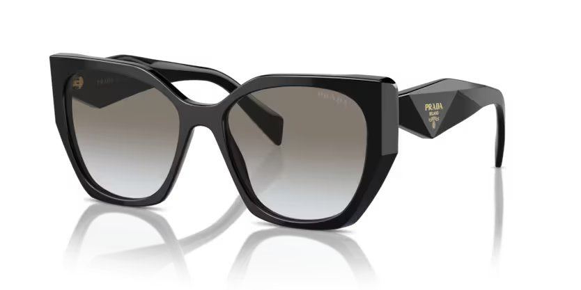 Prada 0PR 19ZS - Black, Grey gradient