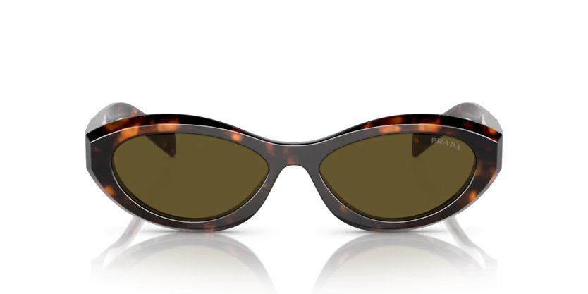 Prada 0PR_26ZS - Sage/honey tortoise, dark brown