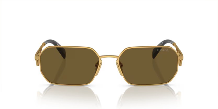 Prada 0PR_A51S - Matte gold, dark brown