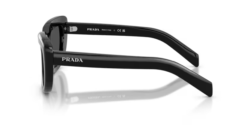 Prada 0PR D07S - Black, Dark grey