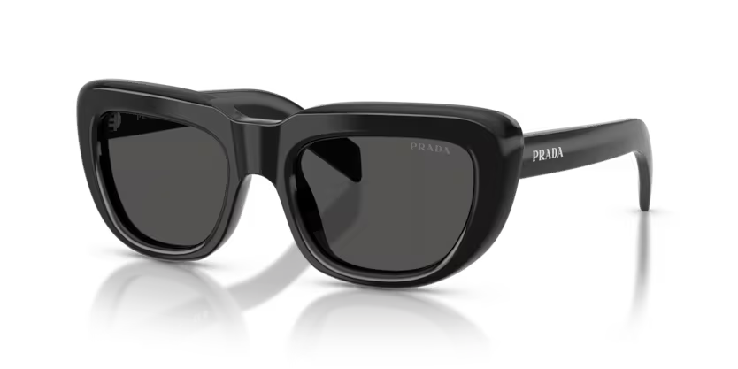 Prada 0PR D07S - Black, Dark grey