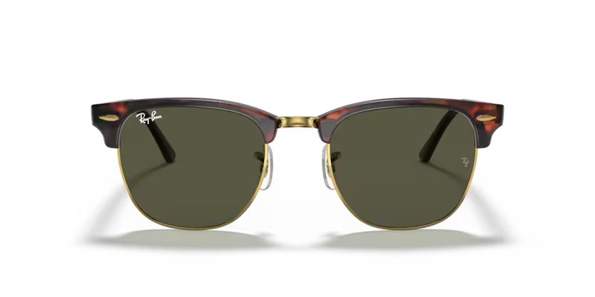 Ray-Ban Clubmaster - Tortoise on gold, G-15 green