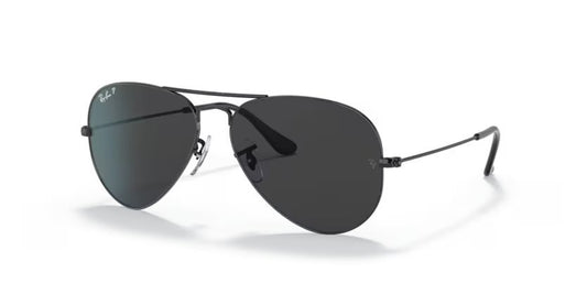 Ray-Ban Aviator Classic - Black, Black polarized