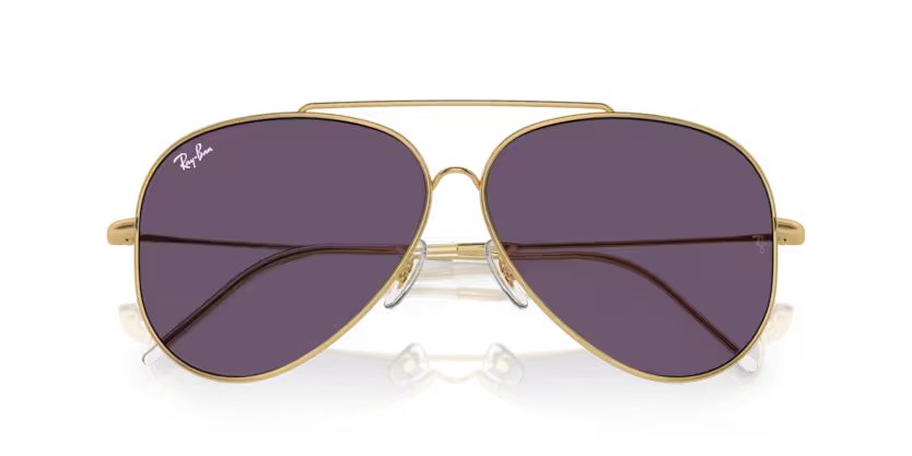 Ray-Ban Aviator Reverse - Arista gold, Violet