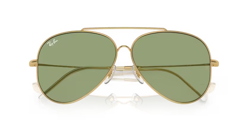 Ray-Ban Aviator Reverse - Arista gold, Green