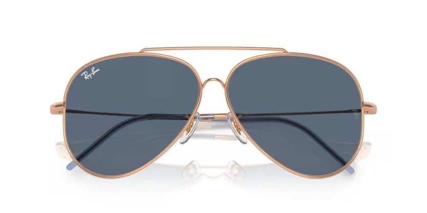 Ray-Ban Aviator Reverse - Rose gold, Blue