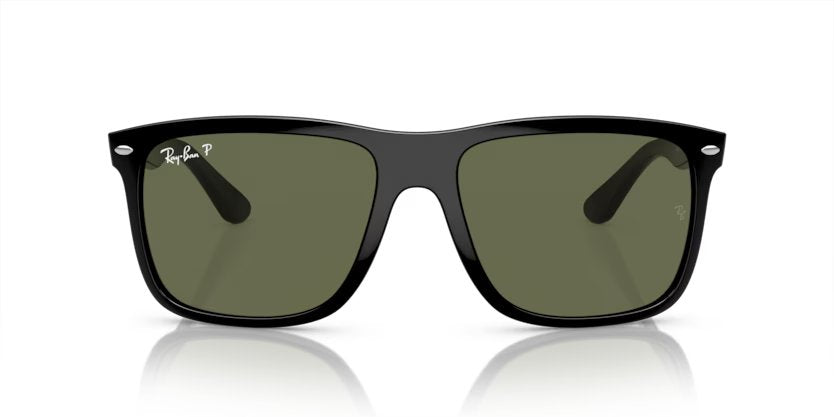 Ray-Ban Boyfriend Two - Black, Green polarized