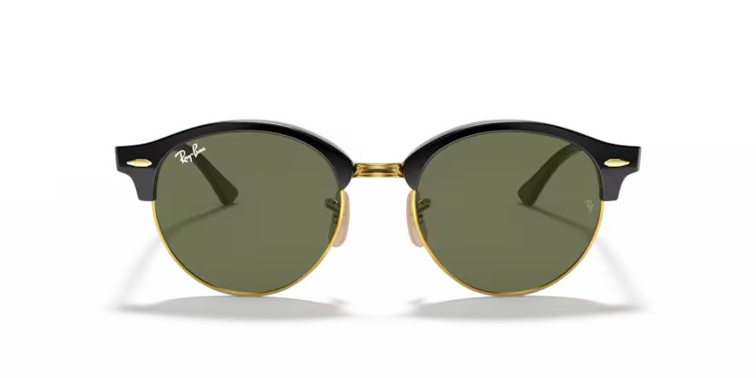 Ray-Ban Clubround - Black, G-15 green