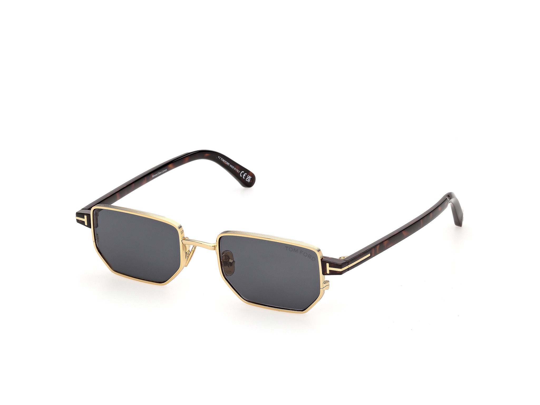 Tom Ford Liam FT1360 - Shiny Deep Gold / Dark Havana