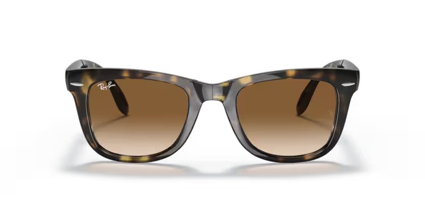 Ray-Ban Folding wayfarer - Light havana, Light brown gradient