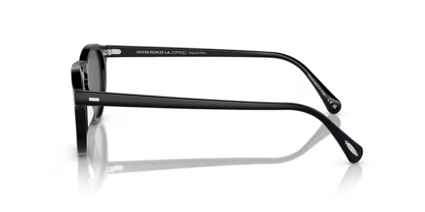 Oliver Peoples Gregory peck sun - Semi-matte black, Dark grey polarized