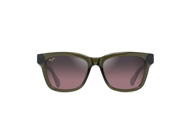 Maui Jim Hanohano 644S - Shiny Trans Green, Maui Rose