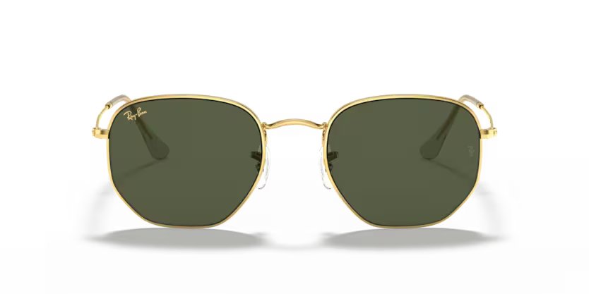 Ray-Ban Hexagonal- Gold, G-15 green