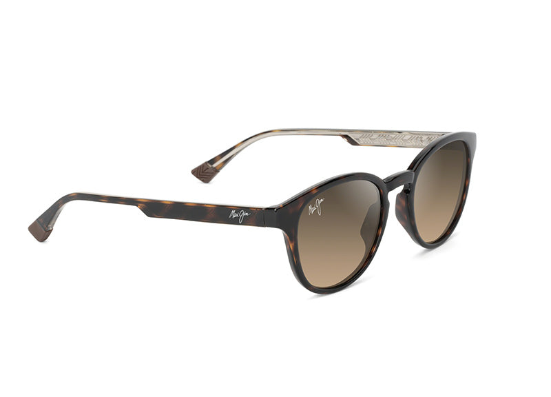 Maui Jim Hiehie 636S - Shiny Dark Havana with Trans Yellow, HCL® Bronze