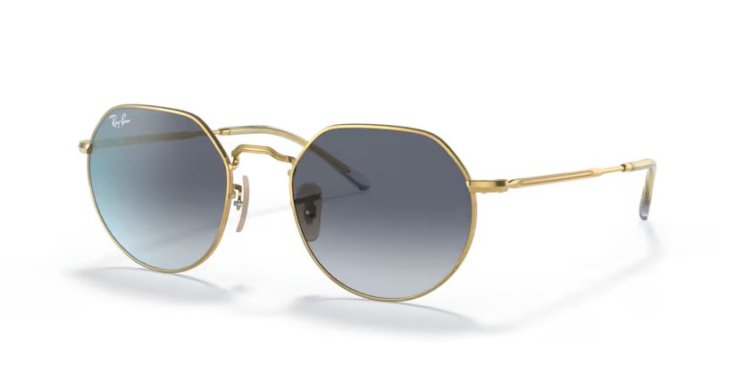 Ray-Ban Jack - Arista gold, Blue/grey