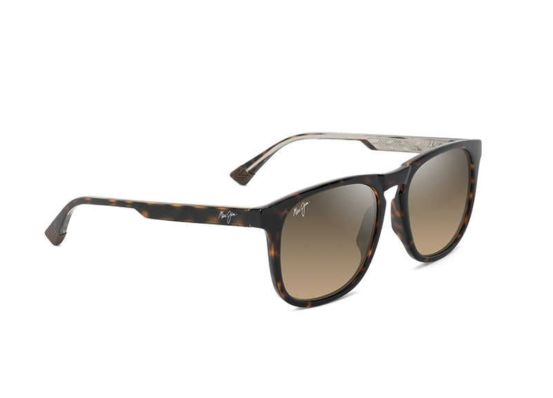 Maui Jim Ku'ikahi 641S - Shiny Dark Havana with Trans Yellow, HCL® Bronze