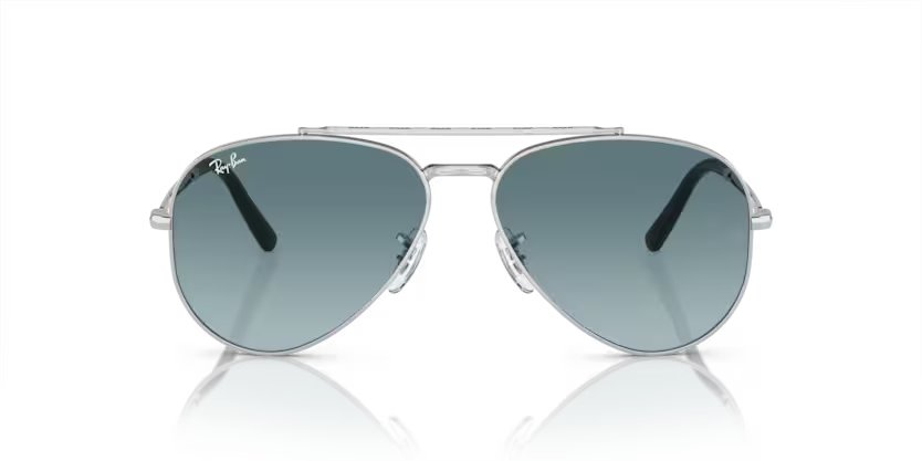 Ray-ban New aviator - Silver, Blue