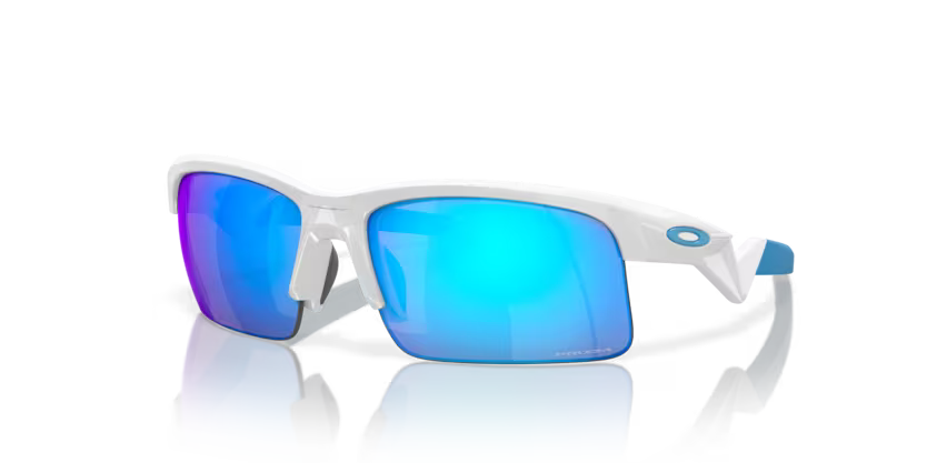 Oakley Capacitor junior - Polished white, Prizm sapphire