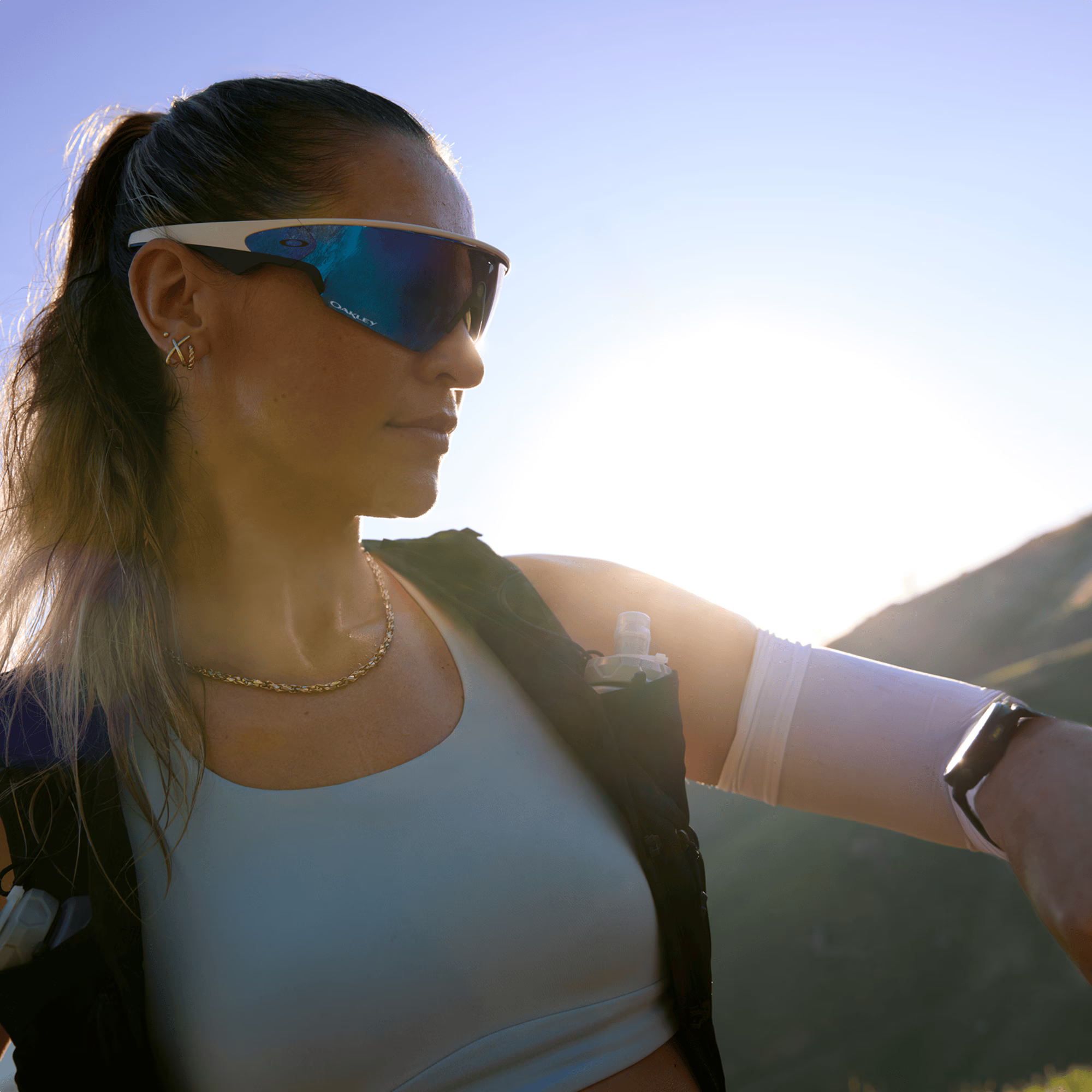 Oakley Meta Vanguard - White, Prizm sapphire