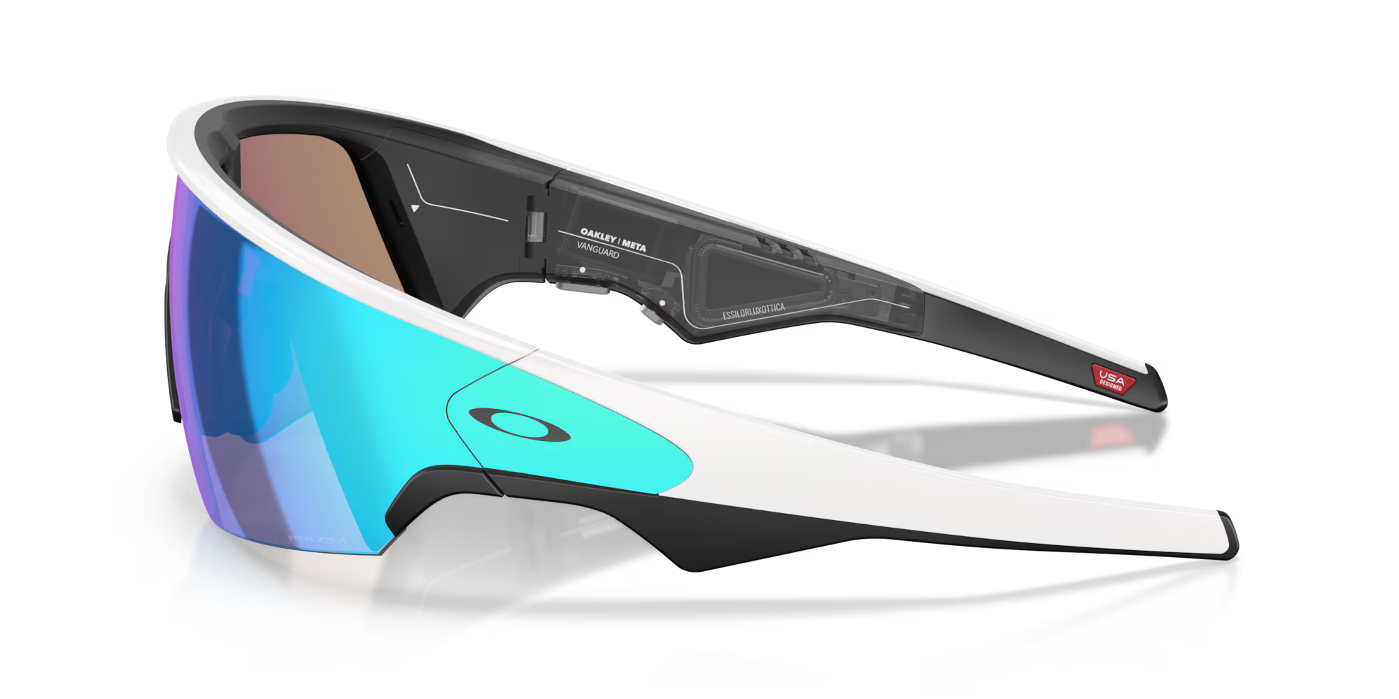 Oakley Meta Vanguard - White, Prizm sapphire