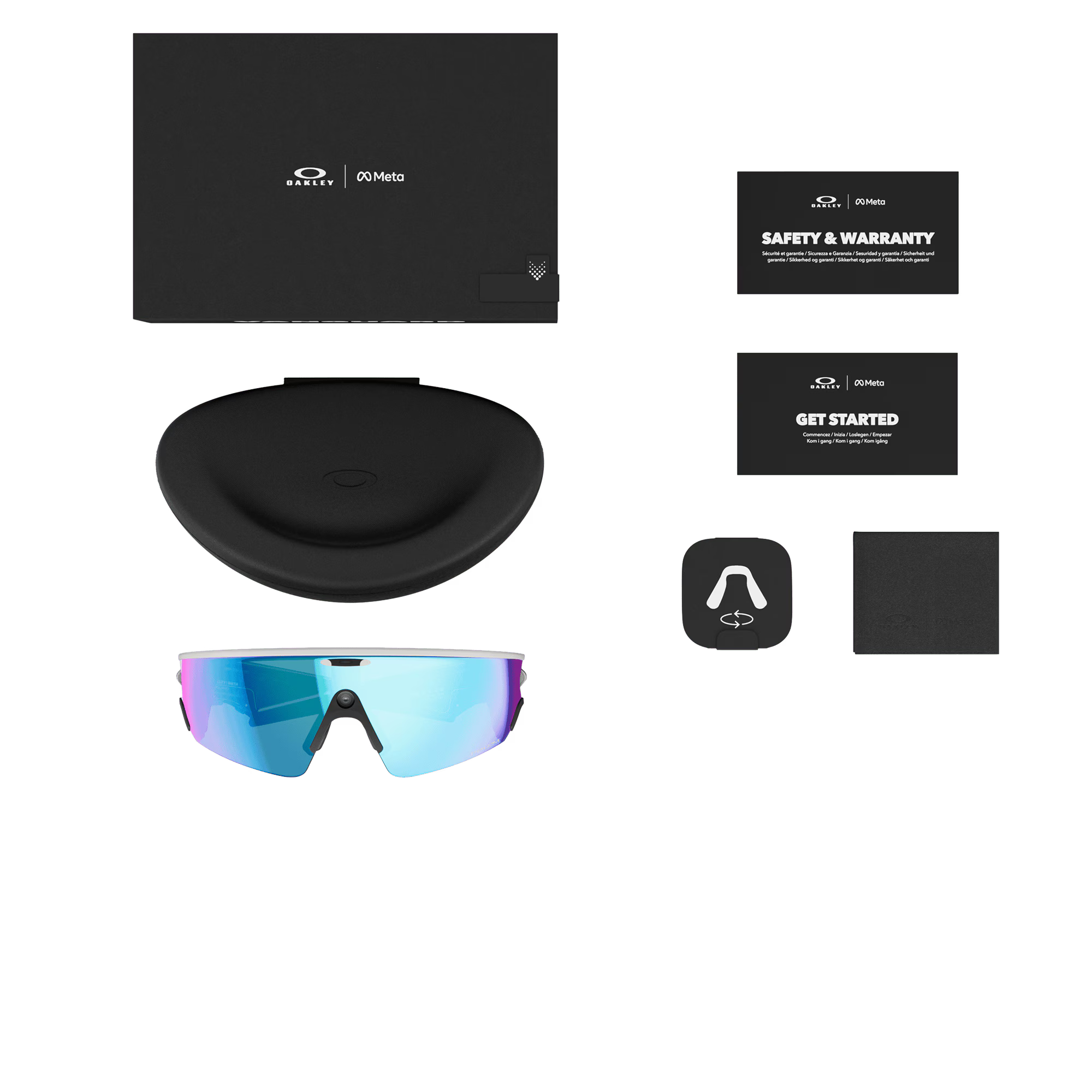 Oakley Meta Vanguard - White, Prizm sapphire