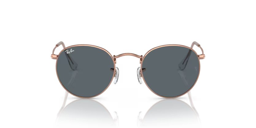 Ray-Ban Round Metal - Rose Gold, Blue