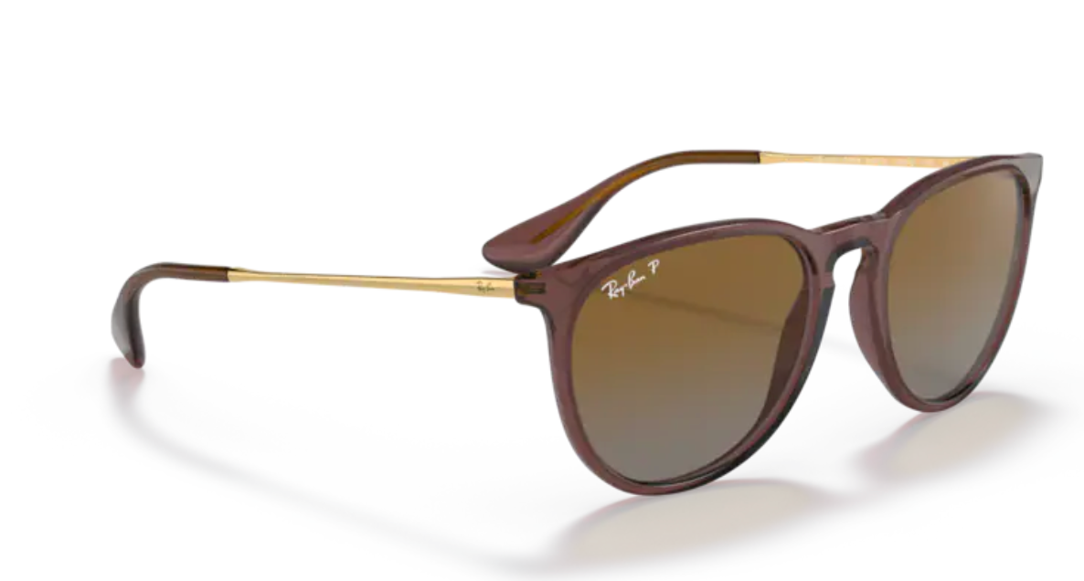 Ray-Ban Erika - Transparent dark brown, Brown gradient polarized