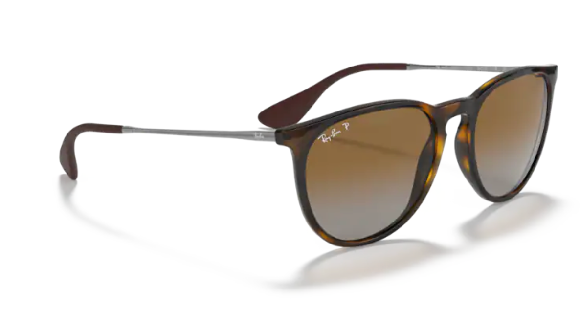 Ray-Ban Erika - Light havana, Brown polarized