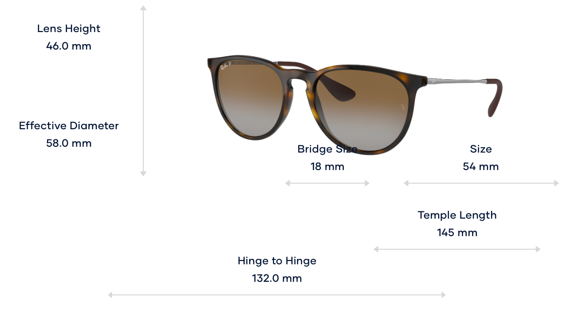 Ray-Ban Erika - Light havana, Brown polarized