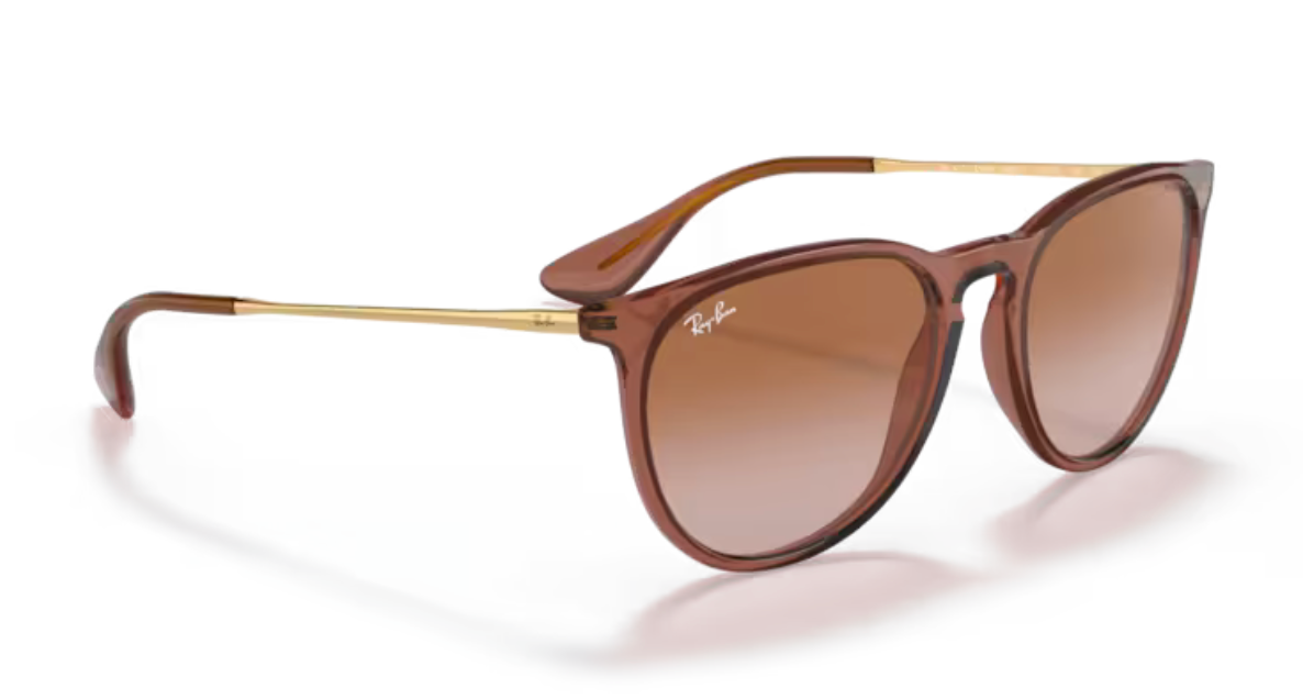 Ray-Ban Erika - Rubber violet, Pink gradient brown