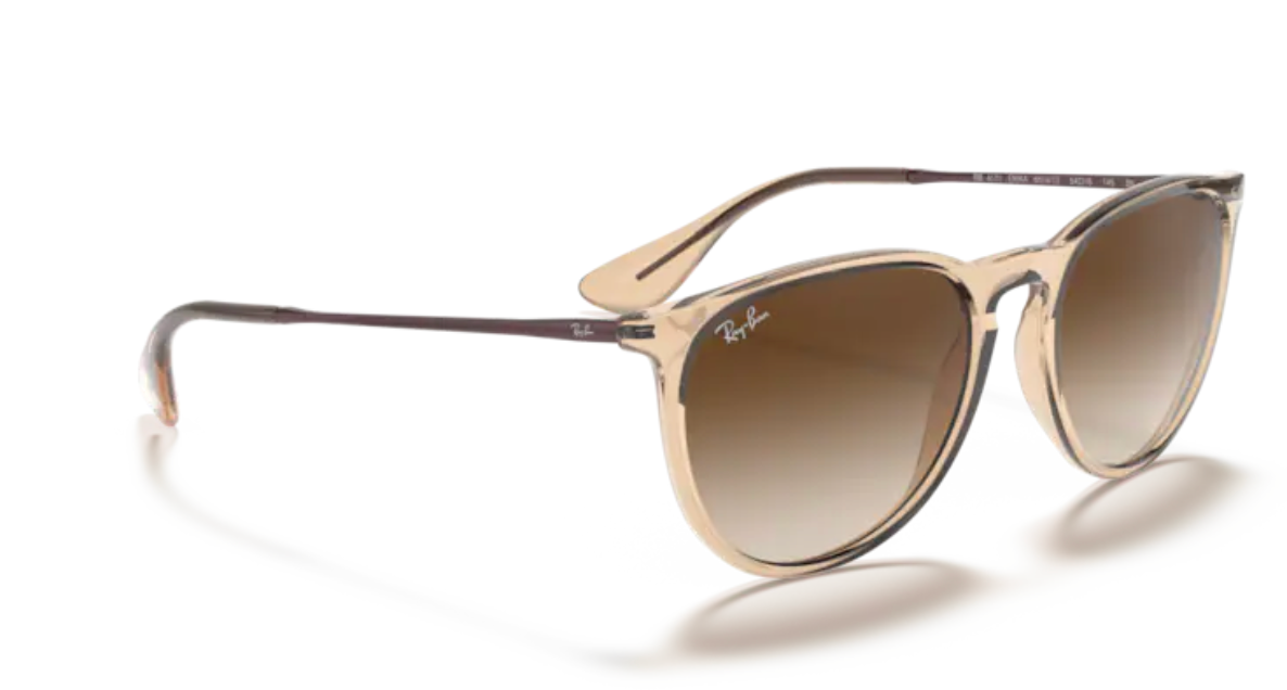 Ray-Ban Erika - Transparent brown, Brown gradient