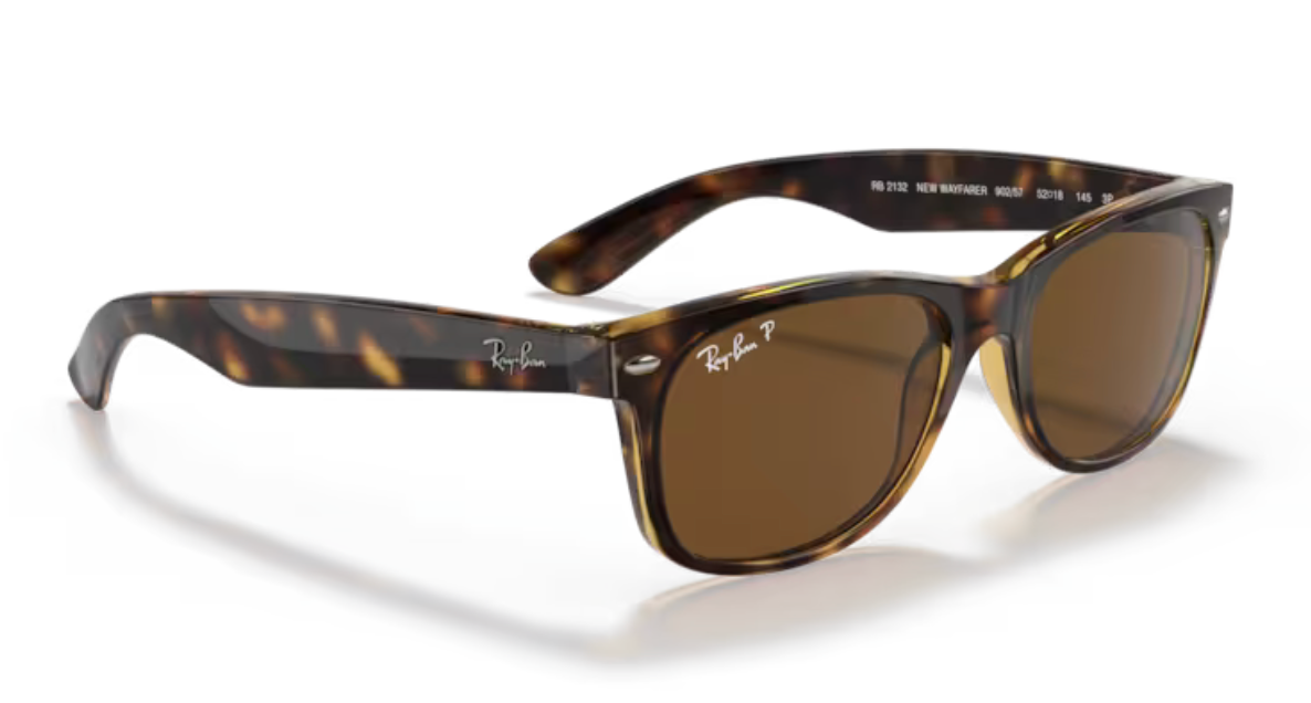 Ray-Ban New Wayfarer - Tortoise, Brown polarized