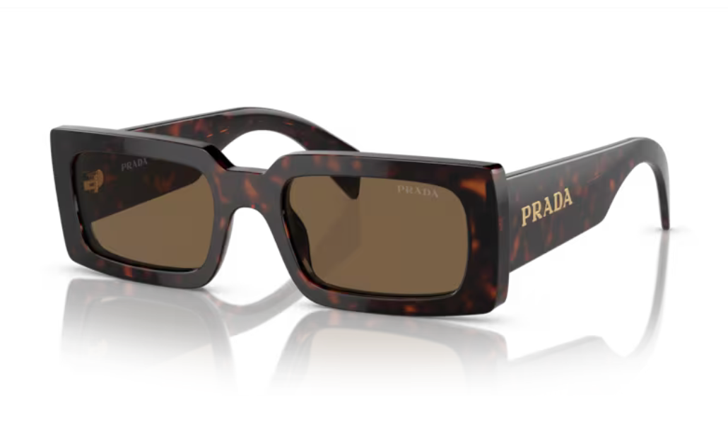 Prada 0PR A07S - Briar trotoise, Dark brown polarized