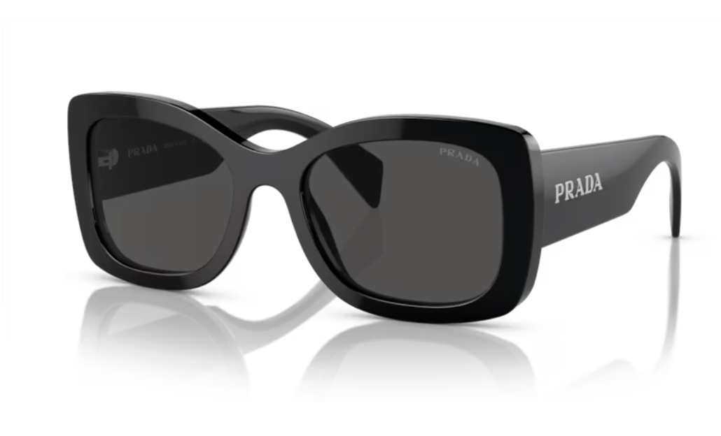 Prada 0PR A08S - Black, Dark grey