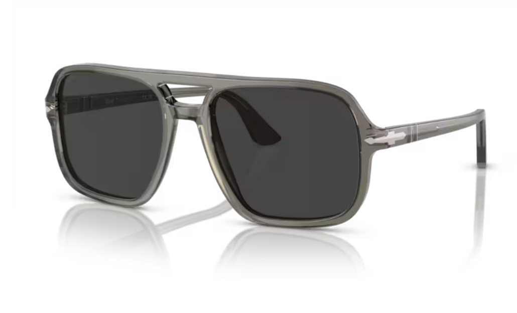 Persol 0PO3328S - Smoke, Polar black polarized