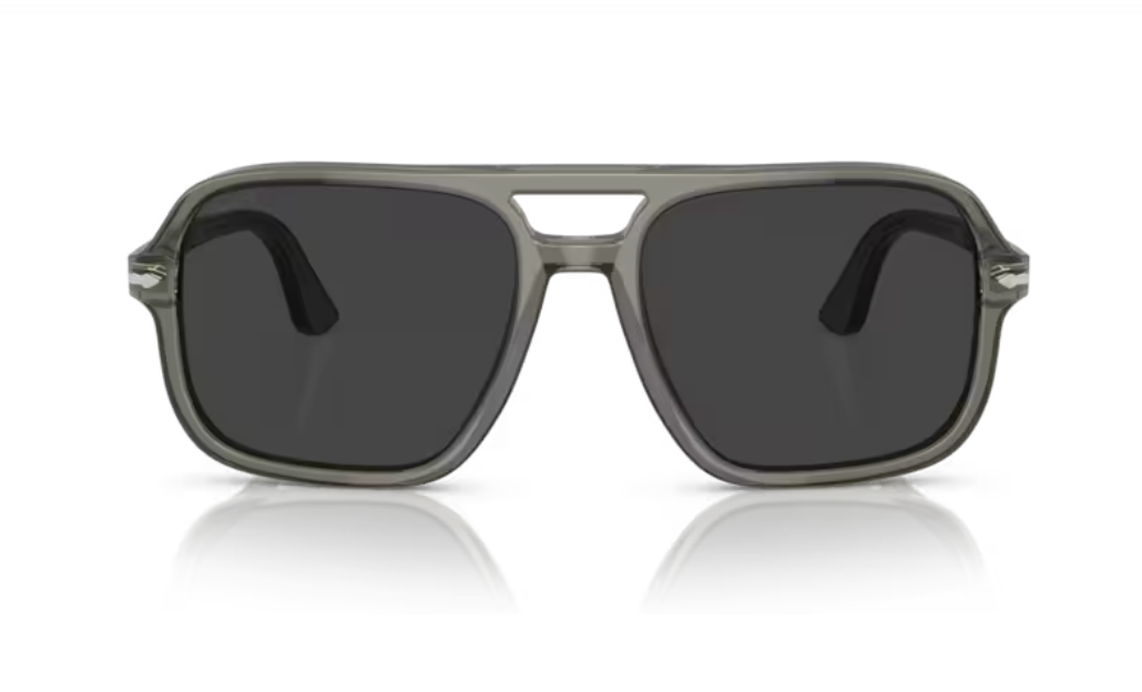 Persol 0PO3328S - Smoke, Polar black polarized