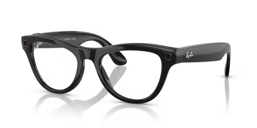 Ray-Ban Meta G1 Skylar (smart glasses) - Shiny Black, Transitions Clear/Amethyst