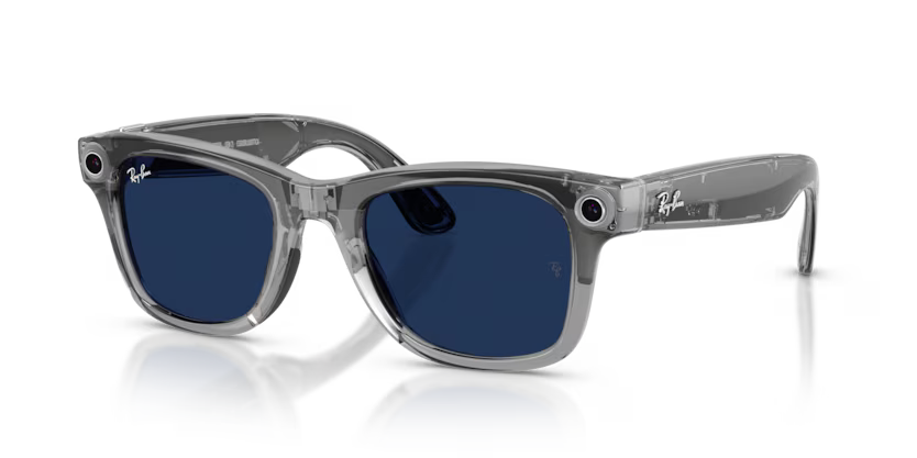Ray-Ban Meta G2 Wayfarer (smart glasses) - Shiny Transp. Grey/Transitions Sapphire