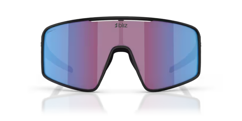 Bliz P001 - Matte black, Rose/violet mirror blue