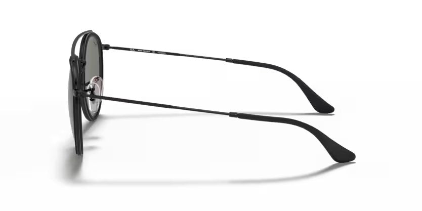 Ray-Ban Round double bridge - Black, G-15 Green