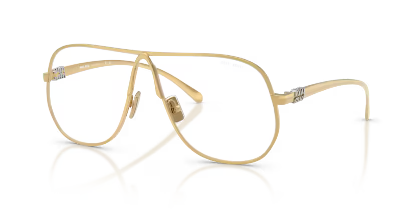 Miu Miu OMU A56S - Gold, Clear blue - violet light filter
