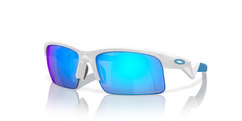 Oakley Capacitor junior - Polished white, Prizm sapphire